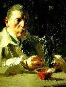Anders Zorn sjalvportratt med faun och nymf Germany oil painting artist